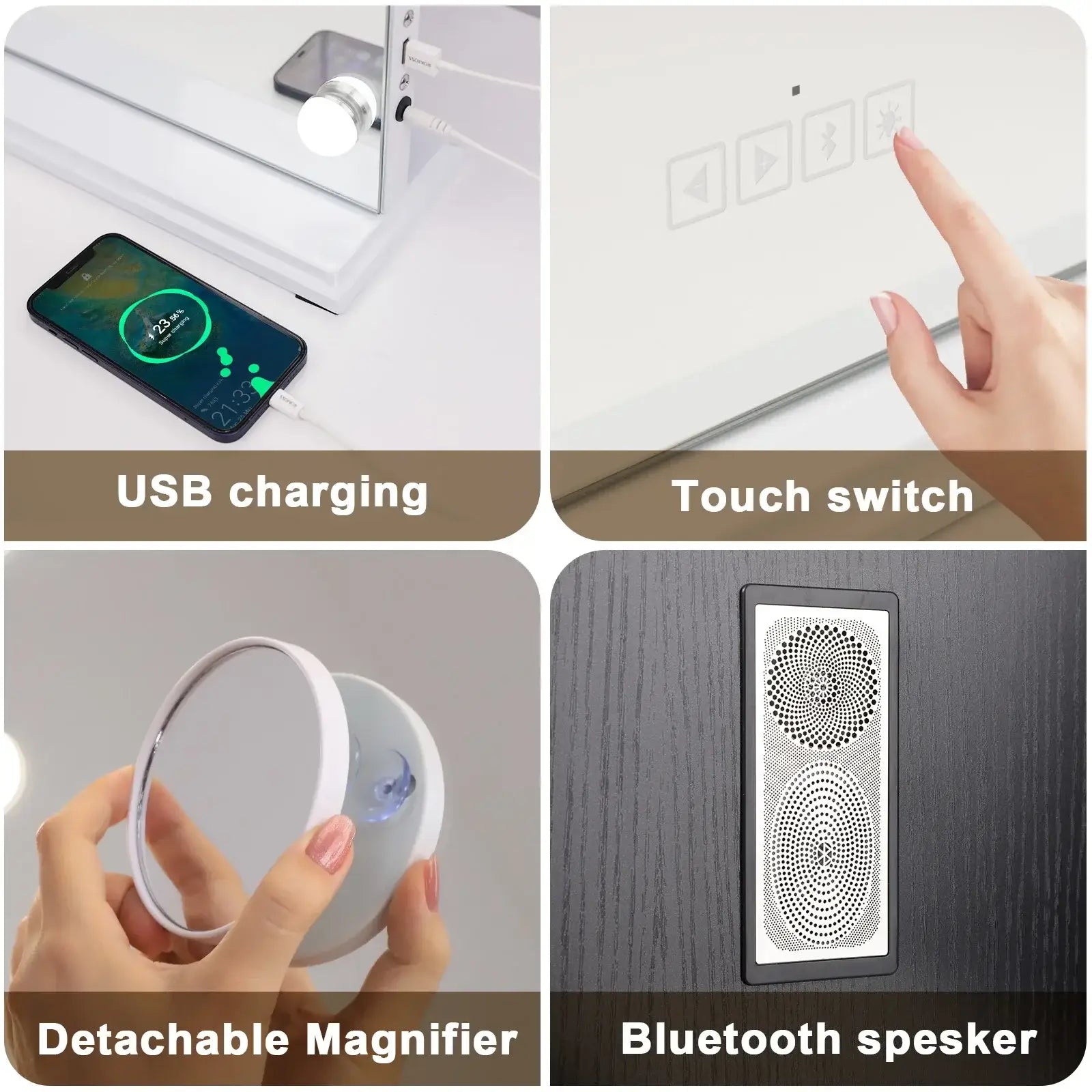 Bluetooth Vanity Mirror