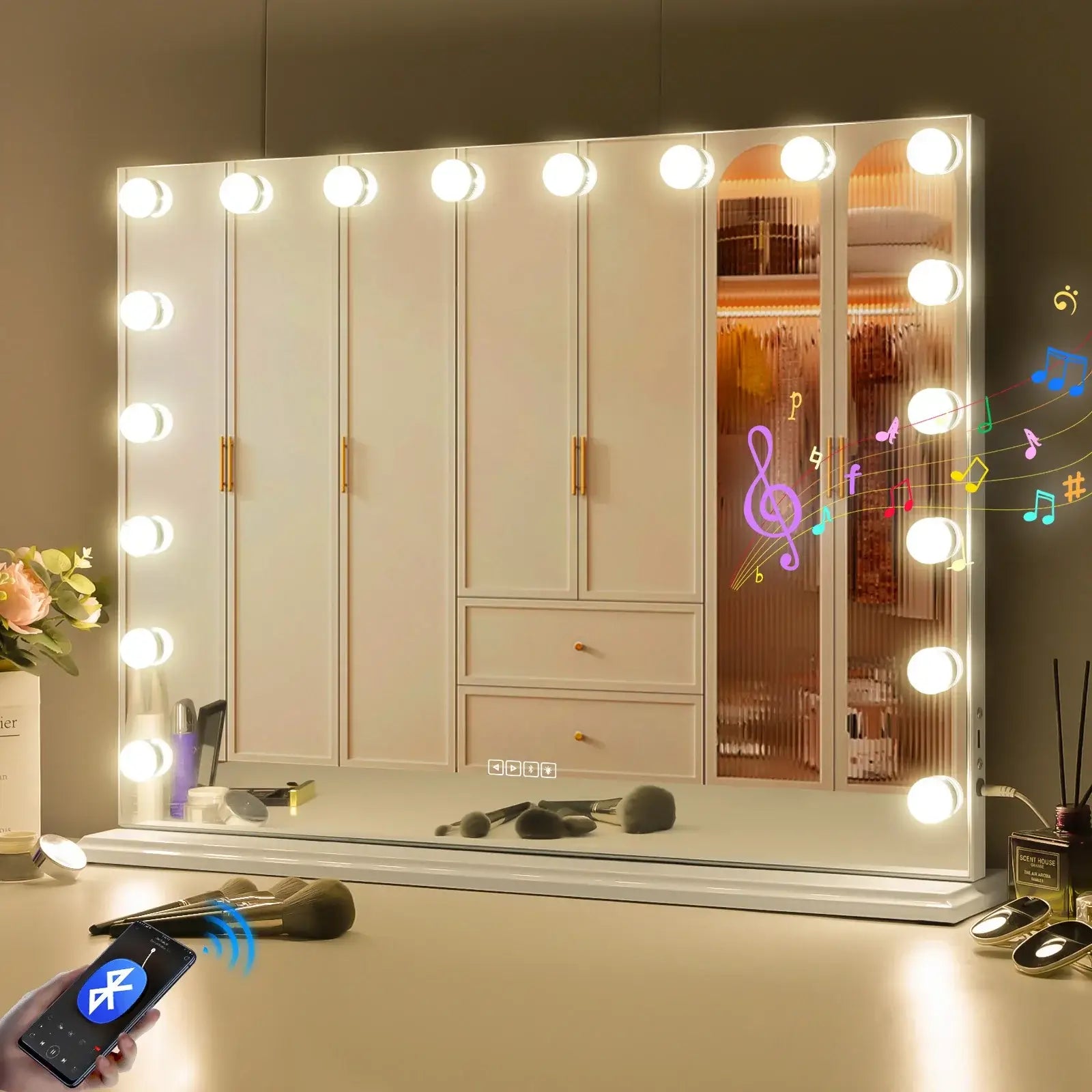 Bluetooth Vanity Mirror