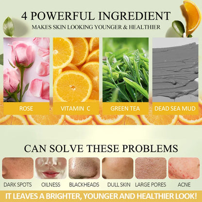 4-Piece Clay Face Mask Set