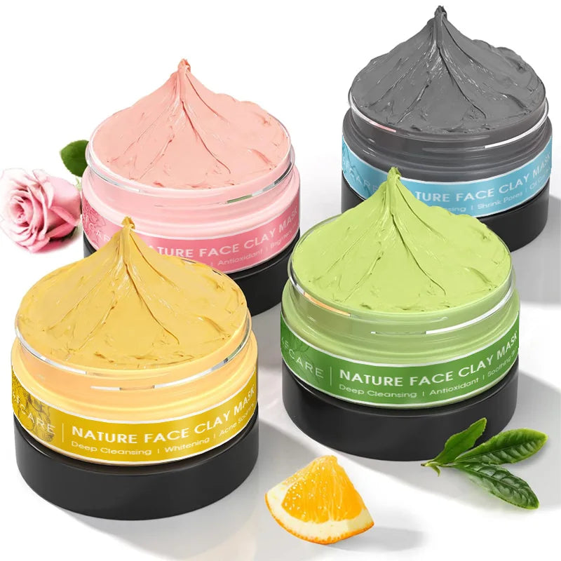 4-Piece Clay Face Mask Set