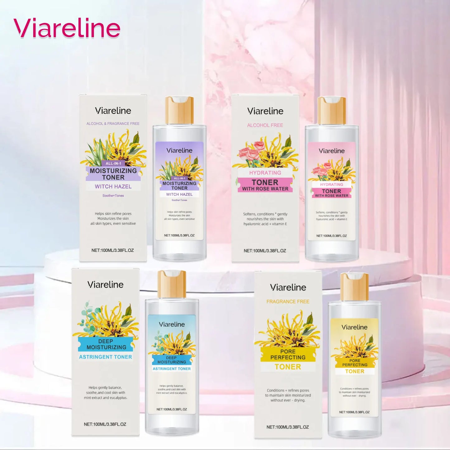 Rose Witch Hazel Brightening Toner