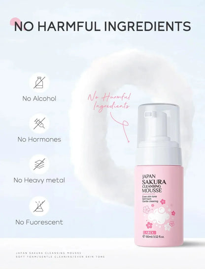 LAIKOU Cherry Blossom Facial Cleanser