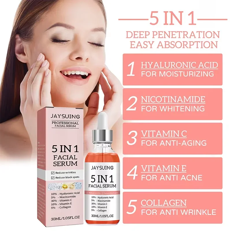 Jaysuing 5-in-1 Hyaluronic Face Serum