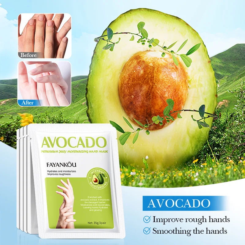 Avocado Moisturizing Hand Mask Set
