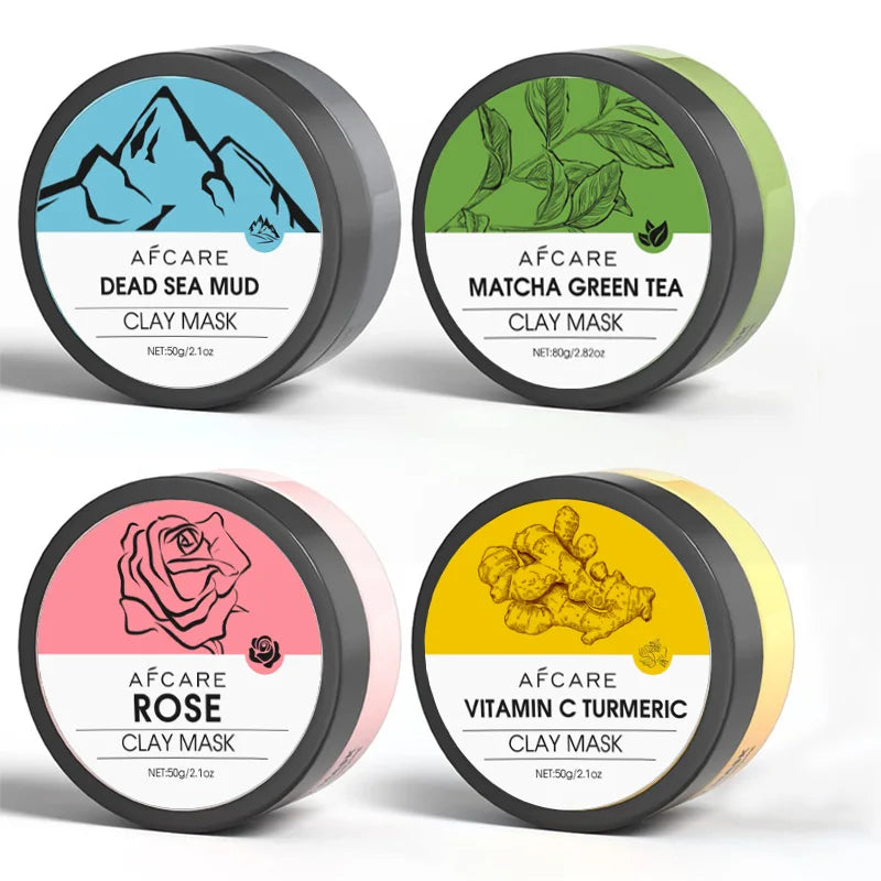 4-Piece Clay Face Mask Set